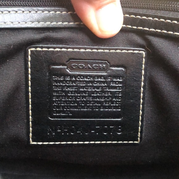 Coach logo print blue leather purse - Picture 12 of 13